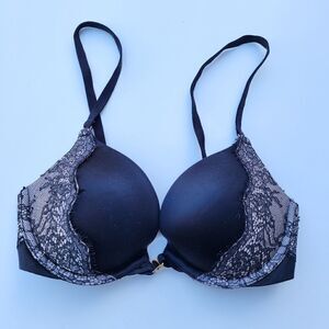 Victoria Secret Black Lace Push-up Bra